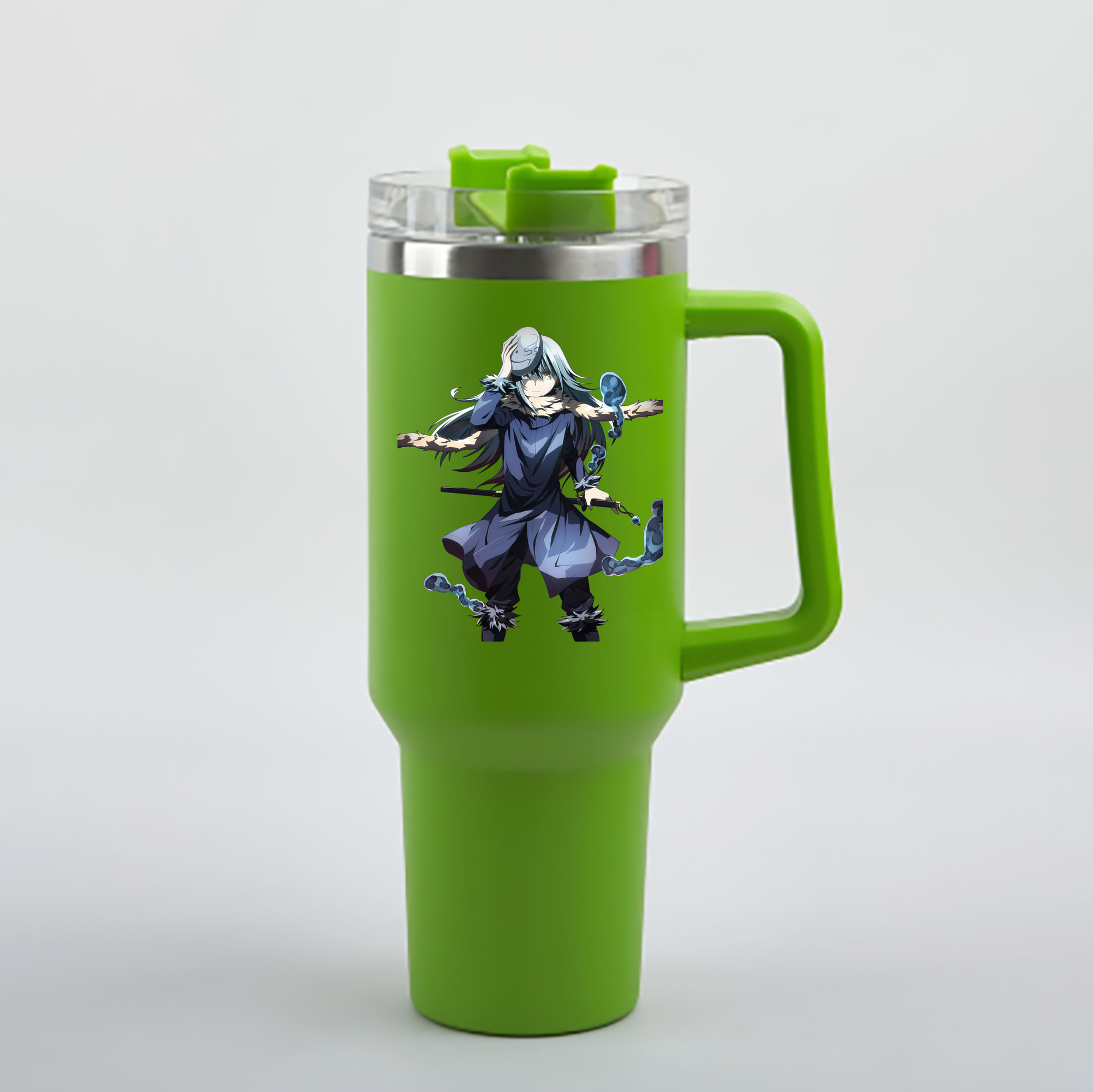 （画像用） 転スラ Regarding Reincarnated to Slime 1200mL車用タンブラー - クリスタルステッカー（プラスチックストロー付き）